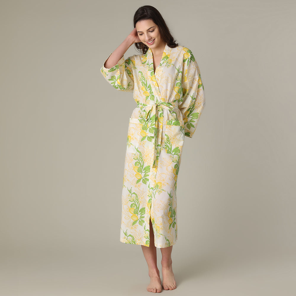 Sorrento White Robe – The Mahogany Store